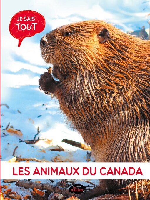 Title details for Les animaux du Canada by Jessica Lupien - Available